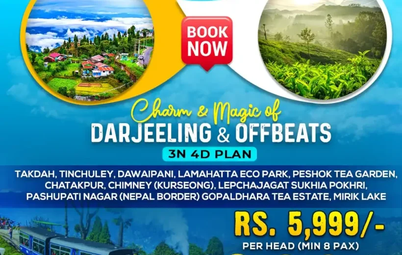 Charm & Magic of Darjeeling Offbeats – 3N/4D Tour