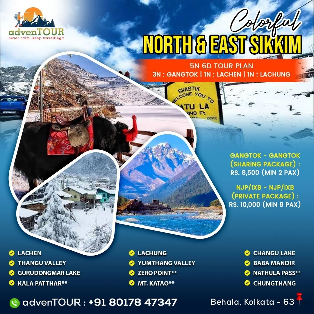 North & East Sikkim 5N-6D Tour