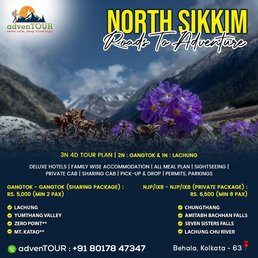 North Sikkim- Roads To Adventure 3N-4D