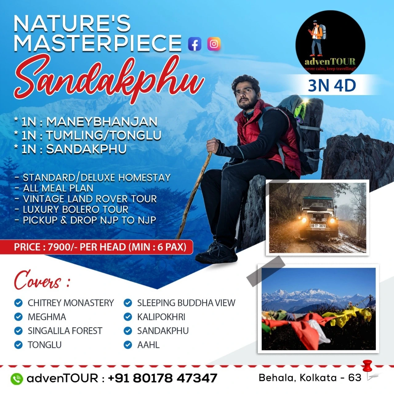 Sandakphu Trek 3N-4D