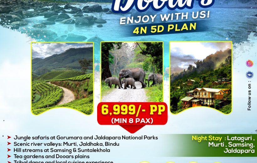 Explore Dooars – 4 Nights / 5 Days Tour Package